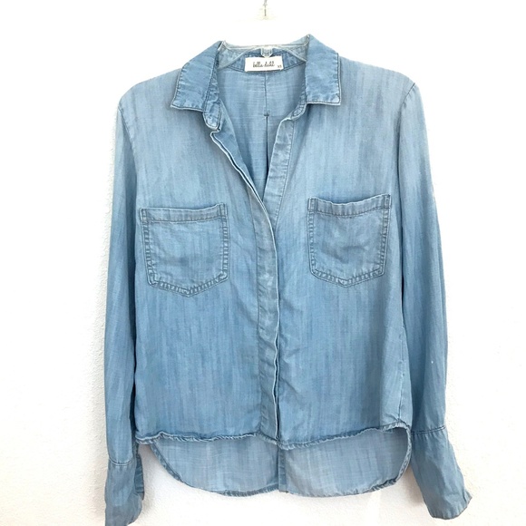 Bella Dhal Tops - Anthropologie Bella Dahl chambray shirt top
